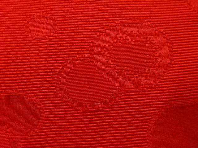  水玉模様織出し半幅帯